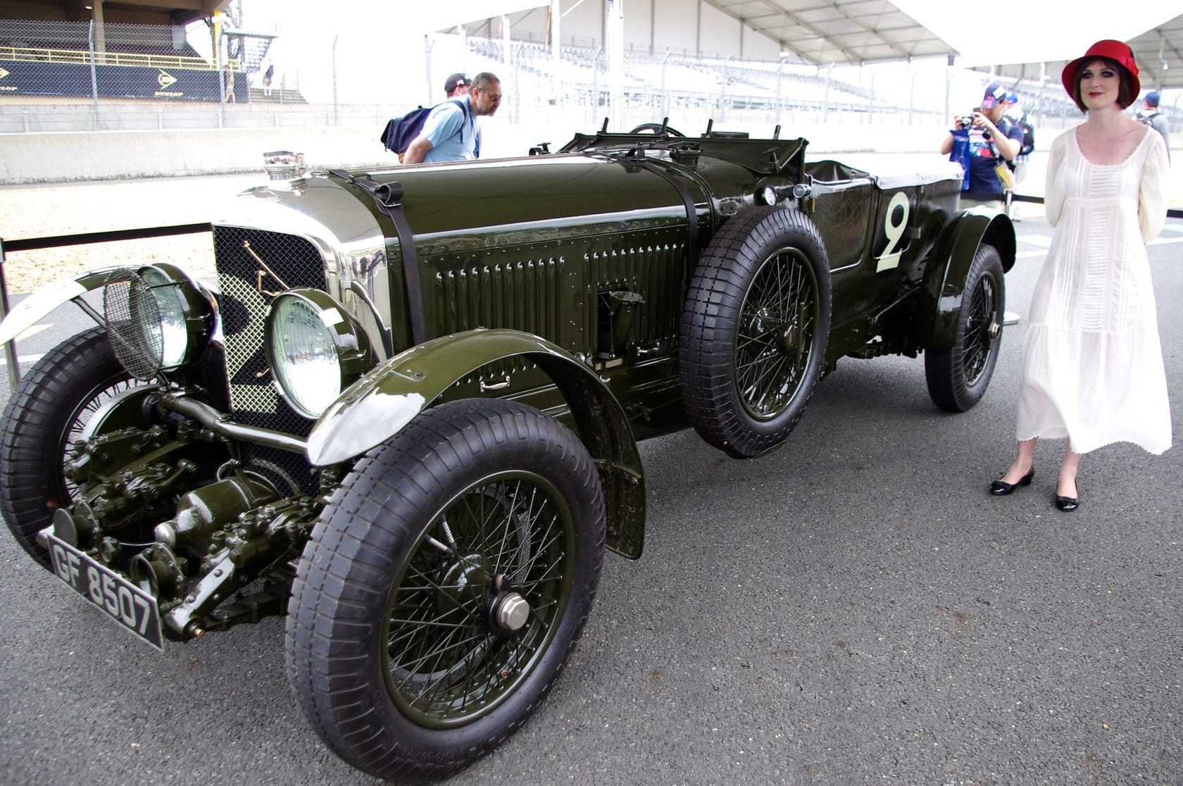 The green Bentley Speed Six that won the Le Mans 24 Hours in 1929 and 1930