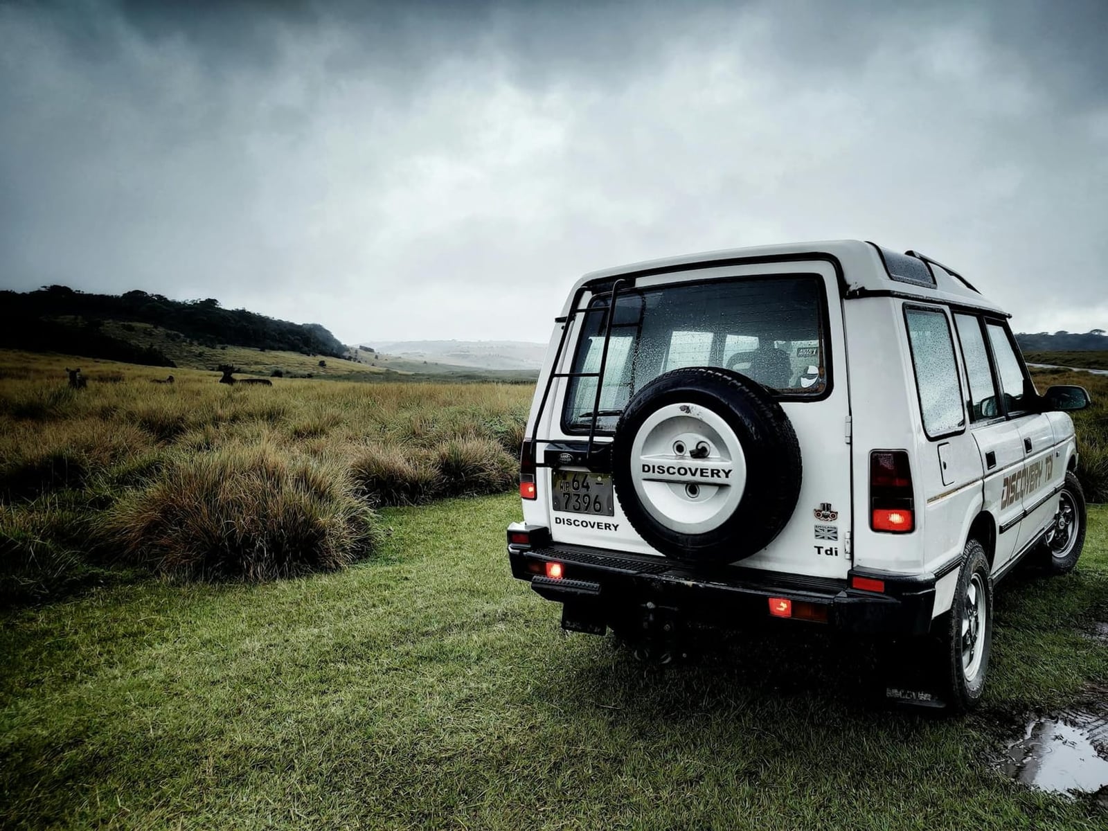 A Land Rover Discovery Tdi parked on open moorland