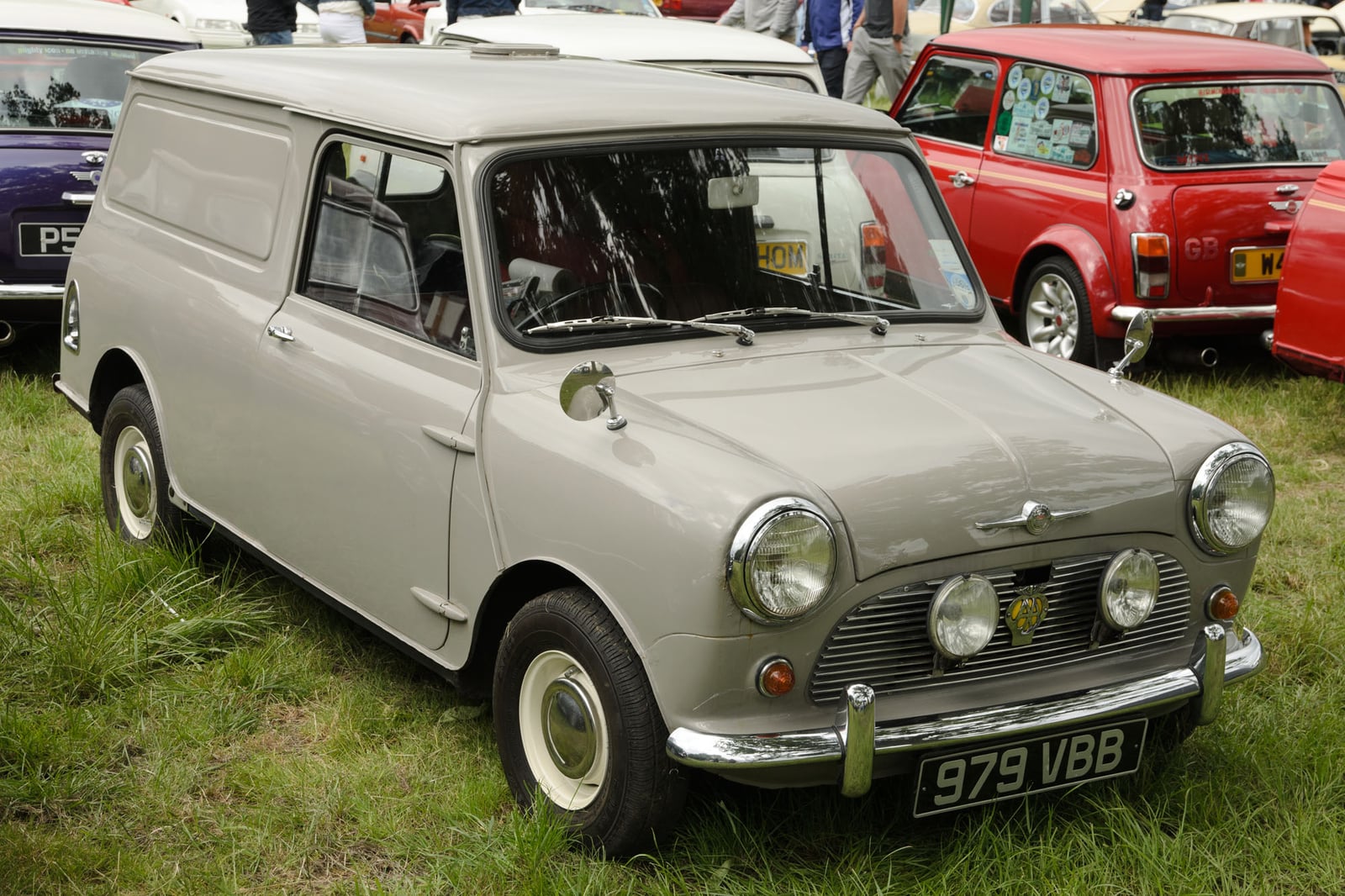 An early 850cc Mini Van, front three-quarter view
