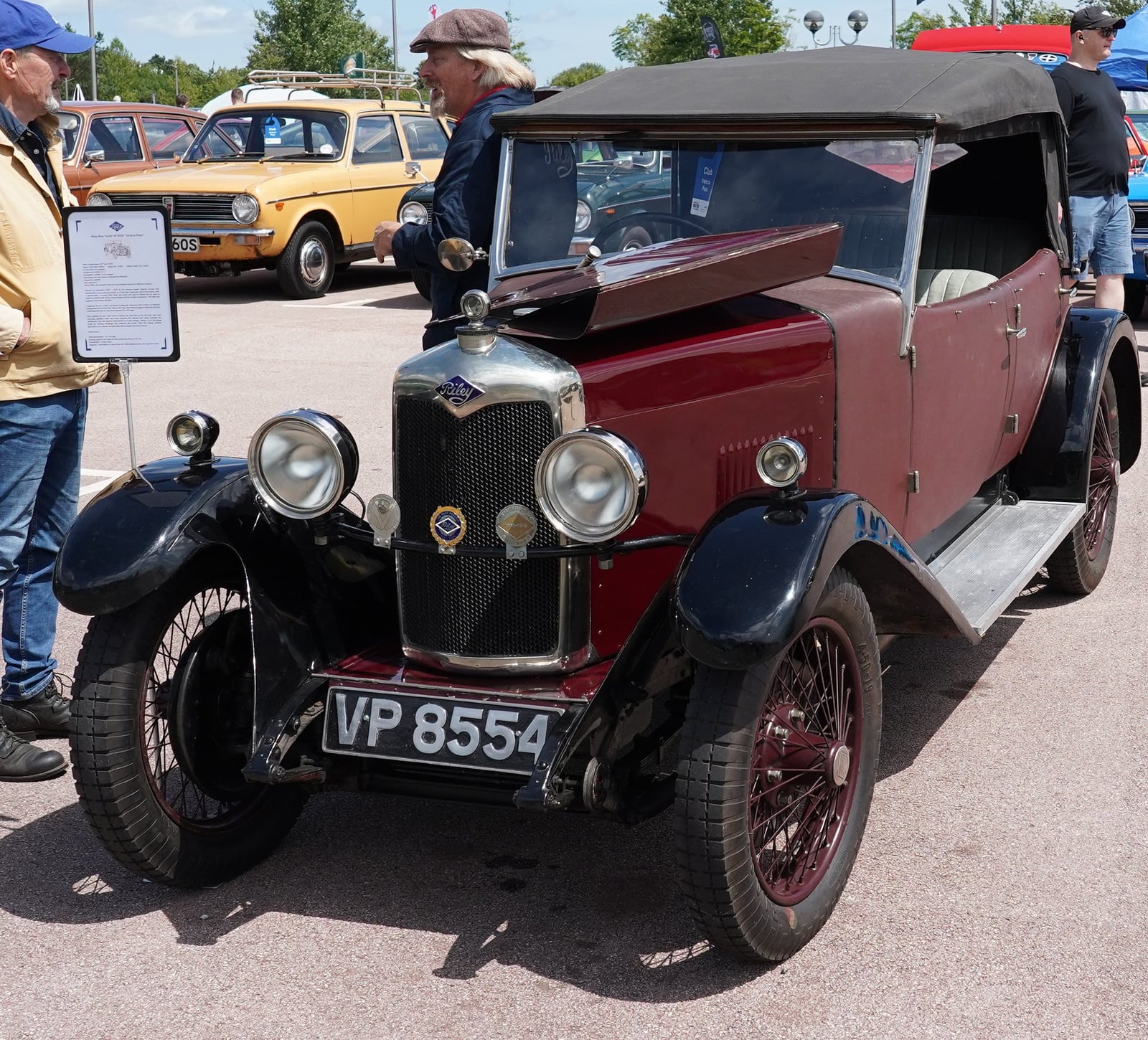A 1929 Riley Nine tourer, UK registration VP 8554